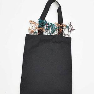 남성에코백 무지 캔버스 블랙 가벼운 토트백 에코백 세로 S