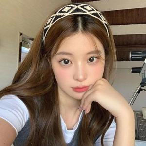 다이아 니트 머리띠 ELH_089