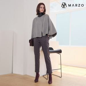 [마르조]기모 본딩 일자팬츠 그레이체크