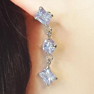 [블루케이] 실버925 자수정합성석 귀걸이240810-11