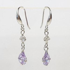 [블루케이] 실버925 자수정합성석 귀걸이240810-13