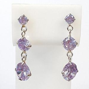 [블루케이] 실버925 자수정합성석 귀걸이240810-10