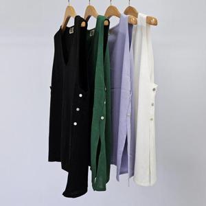 빅사이즈여름조끼 S545L408 포멀브이니트단추베스트 RM