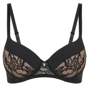 비너스 자스민 몰드 편한 풀컵 노와이어 브라 블랙