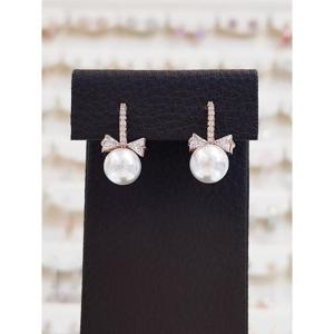 볼라레 세이브존01 미니 리본 진주 볼드 귀걸이 spe1101