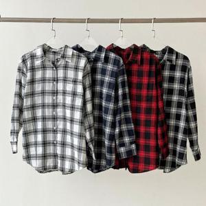 빅사이즈체크셔츠 S636L409 데일리플란넬체크남방 IT