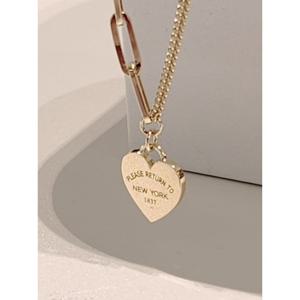 미니골드 14K [아델라] 시슬리에 하트 목걸이 NOTS4065