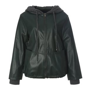 [안지크]울니트후드레더점퍼 AI3JP5130