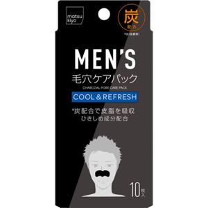 마츠키요 남성용 모공 케어 팩, 차콜, 10매