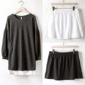 위쉬몰 WW 레이어드미니스커트(3094H409) 빅사이즈