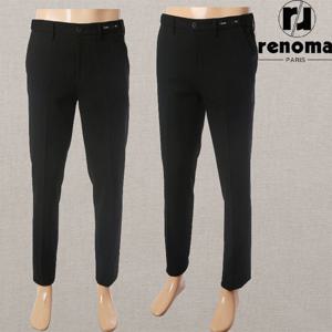 [레노마캐주얼]FW 25년 가을신상 최고급 링클프리 블랙 스판 밴딩 슬랙스 바지 RRICBP911AJD