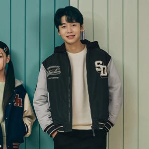 행텐틴즈 후드 디테쳐블 바시티 패딩점퍼_357(14490-010-802-46)