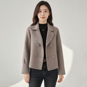 미드 투버튼 모직 코트_RD4HC001