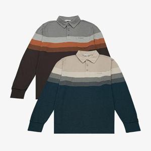 [크로커다일남성]CDAAATS3431_레이온 혼방 스트라이프 폴로 티셔