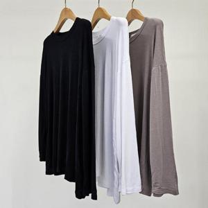 빅사이즈루즈티 S833L410 이엘루즈박시라운드티 YP