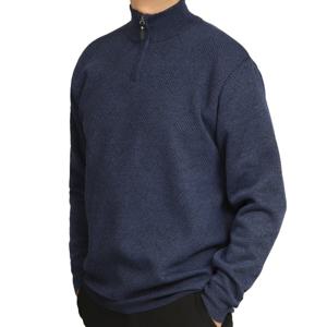 [아재나라]BFTD1628 겨울 남성 보아털 안감 하이넥 반집업 니트