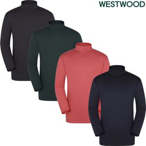 [웨스트우드]남성 가을 겨울 히트커버 반넥 티셔츠 WO3MTTR401