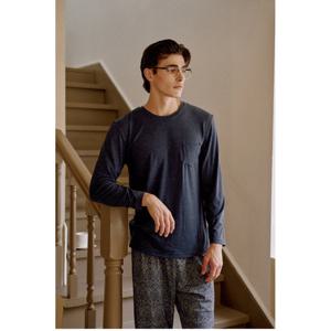 와코루 신축성좋은 수입 면니트 남성 잠옷바지 WPA346MP