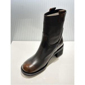 소다 빈티지 통굽 여성 미들 부츠 (ALB403  FT21)