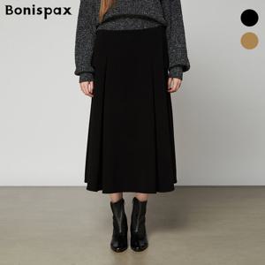 [보니스팍스(여성의류)]페이크포켓 핀턱 롱 스커트 (XOBSK001M0)