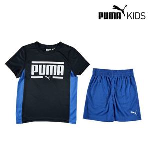 [푸마키즈] 푸마키즈 반팔 상하세트(7120505110_BK)