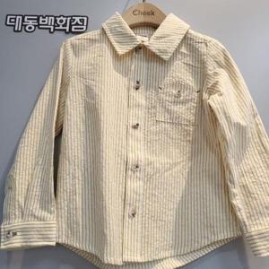 치크 DP01 남아 긴팔스트라이프셔츠 CKYA2311B