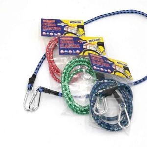 비너형 탄성로프 자전거끈 고리줄바 1M 밧줄 고무줄