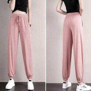 [에스이엔몰] 여성 여름 시원한 조거 밴딩 팬츠