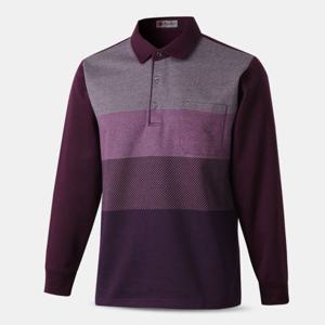 [아즈바이]중년 남성 기모 면혼방 긴팔 카라 티셔츠 NW311 겨울