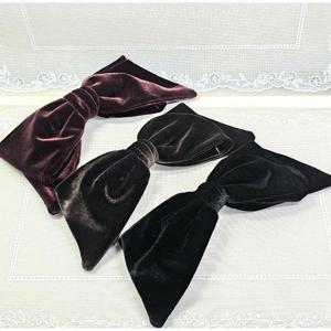 [이쁜] 벨벳 리본대 자동핀 헤어핀