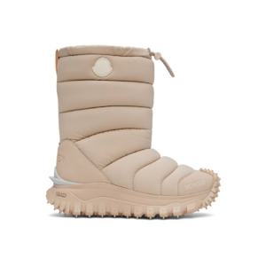 25 FW 몽클레어 여성 핑크 트레일그립 아프레 하이 부츠 242111F113001