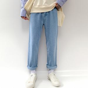 2컬러 남성 베이직 데님 롤업 가을 청바지 IS-DP20