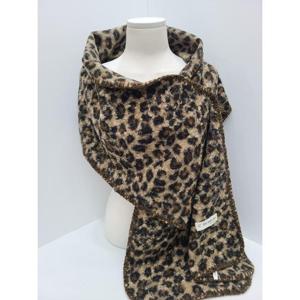 [이쁜] 뽀글 호피 숄 앤 머플러