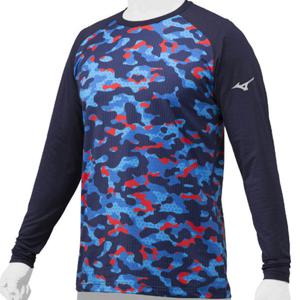 [미즈노]미즈노 야구 기모 긴팔 언더셔츠 12XA1P8514NV [곤] D21
