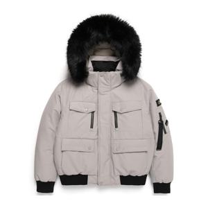 내셔널지오그래픽 N244WDW030 여성 타루가 퍼 트리밍 후디 다운 점퍼 AGATE GREY