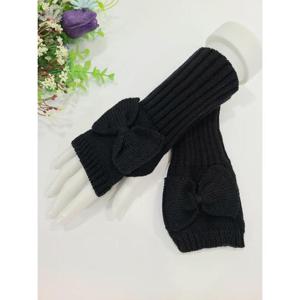 [이쁜] 리본 반 토시 니트 토시