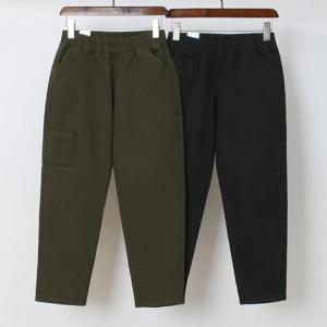 빅사이즈통바지 Q147L411 큐티포켓기모배기팬츠 LO