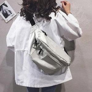 [프롬슈] 심플리 코튼 크로스힙색 남녀공용 메신져백