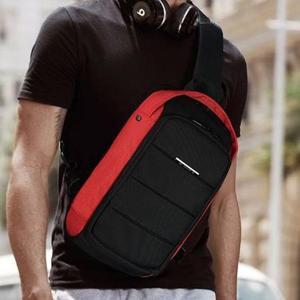 [프롬슈] 라인 메쉬쿠셔닝 크로스바디백 슬링백가방