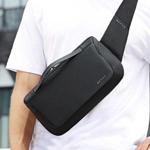 [프롬슈] 컴팩트 스퀘어 슬링크로스백 남자미니가방