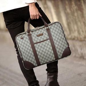 [프롬슈] 남성 콤비 패턴 직장인 서류 가방 데일리백