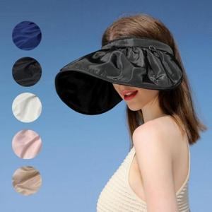 JU 2in1 여성 돌돌이모자 조개썬캡 자외선차단 모자