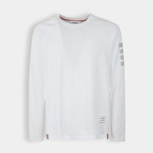 톰브라운 남성 사선완장 긴팔 롱슬리브 화이트 MJS245A 07323 100