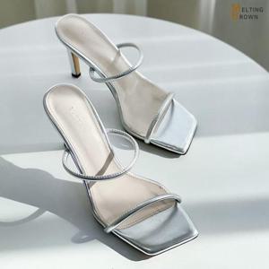 [멜팅브라운] 여성 샌들 여성 스트랩 샌들 힐 여름 신발 K165