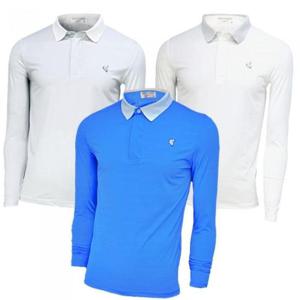 [디블록스] 골프 카라배색 긴팔 티셔츠