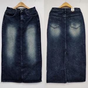 빅사이즈청치마 T352L412 수프데님기모롱스커트 LO