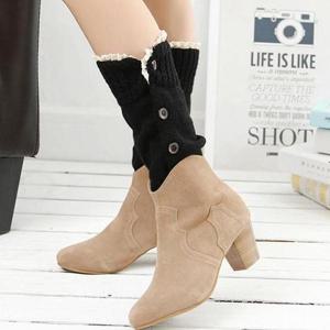 JU 4버튼 레이스레그워머 워머 발토시 다리토시 종아리 양말 겨울토시