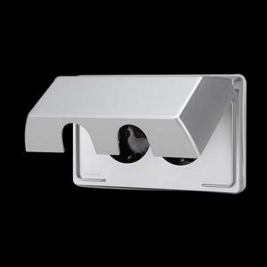 매입콘센트(아펠라) 2구 방우형 가로(실버)