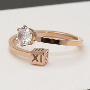 주사위 큐빅 포인트 데일리 핑거 액세서리 여성 반지