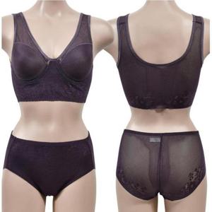 노라인 탑브라 팬티 플라워패턴